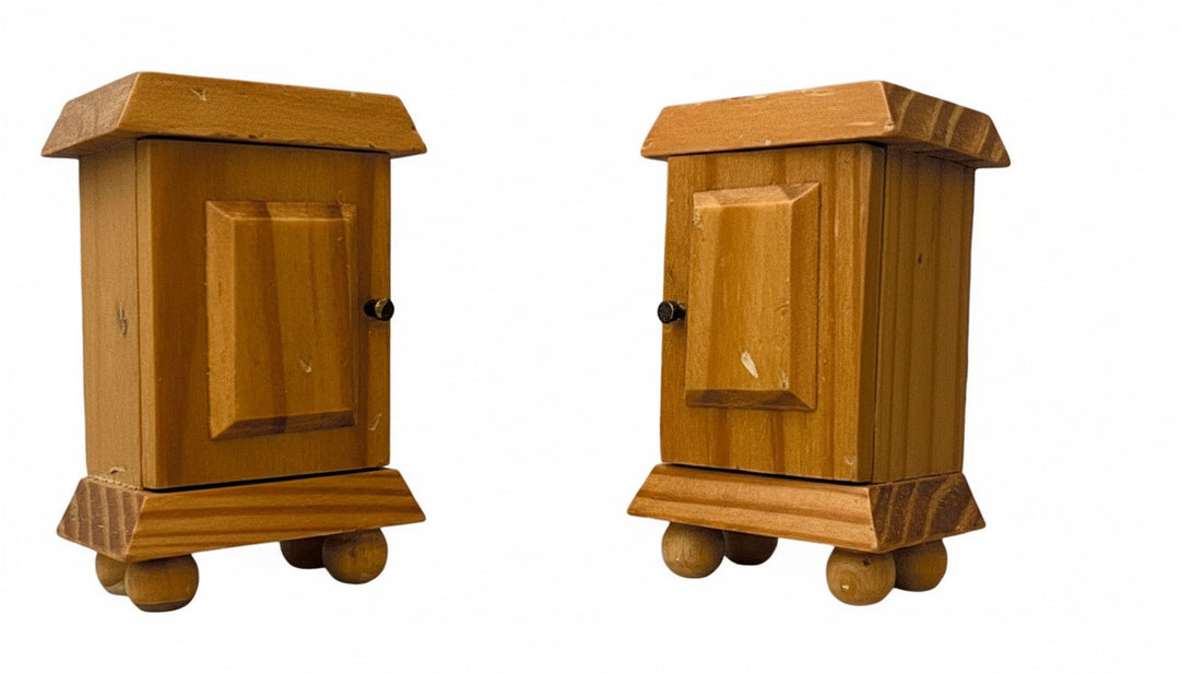 Lundby - Wooden Bedside Tables, 2 pcs
