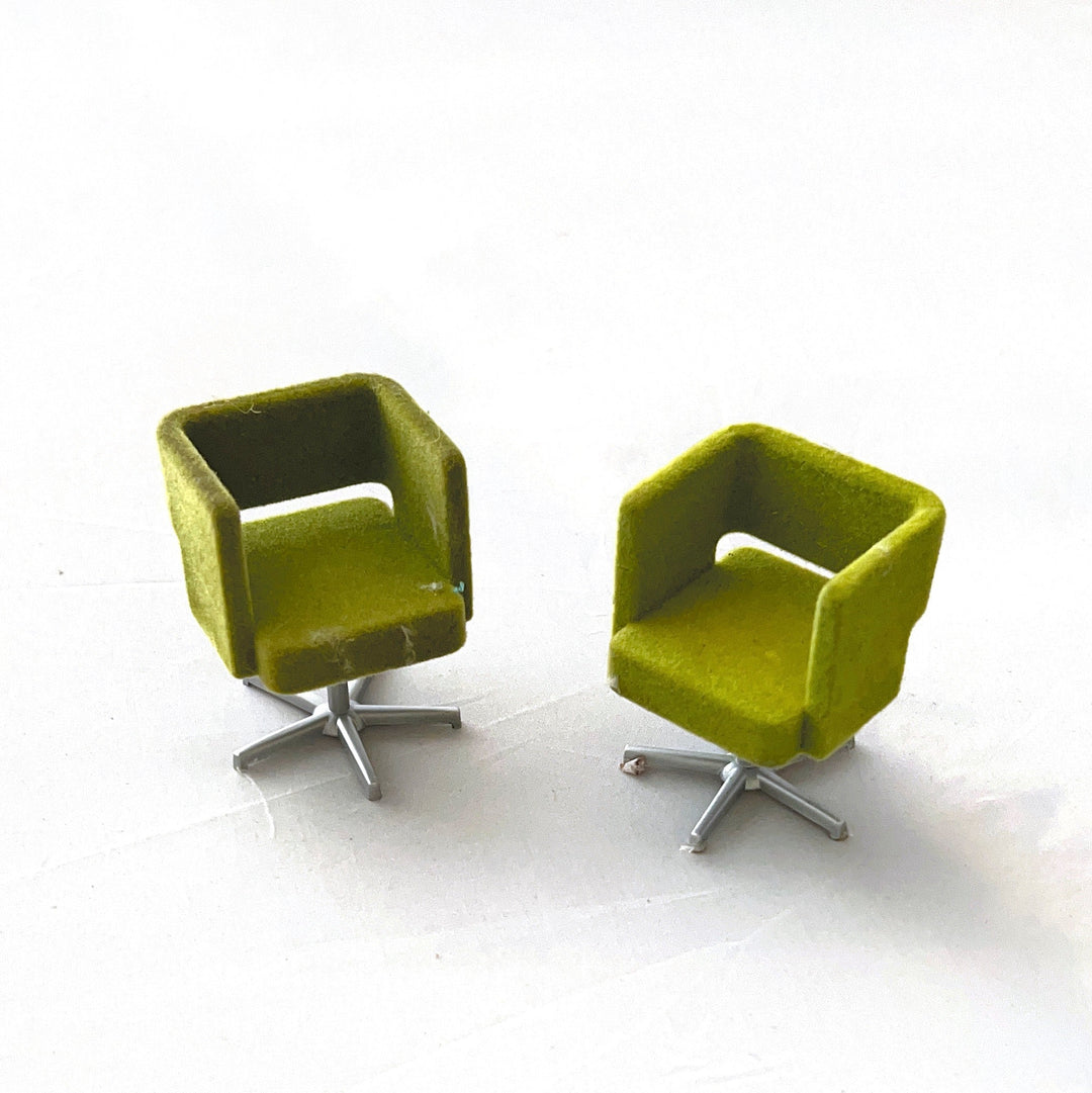 Lundby Doll House Ex Display - Green Armchairs, 2 pcs