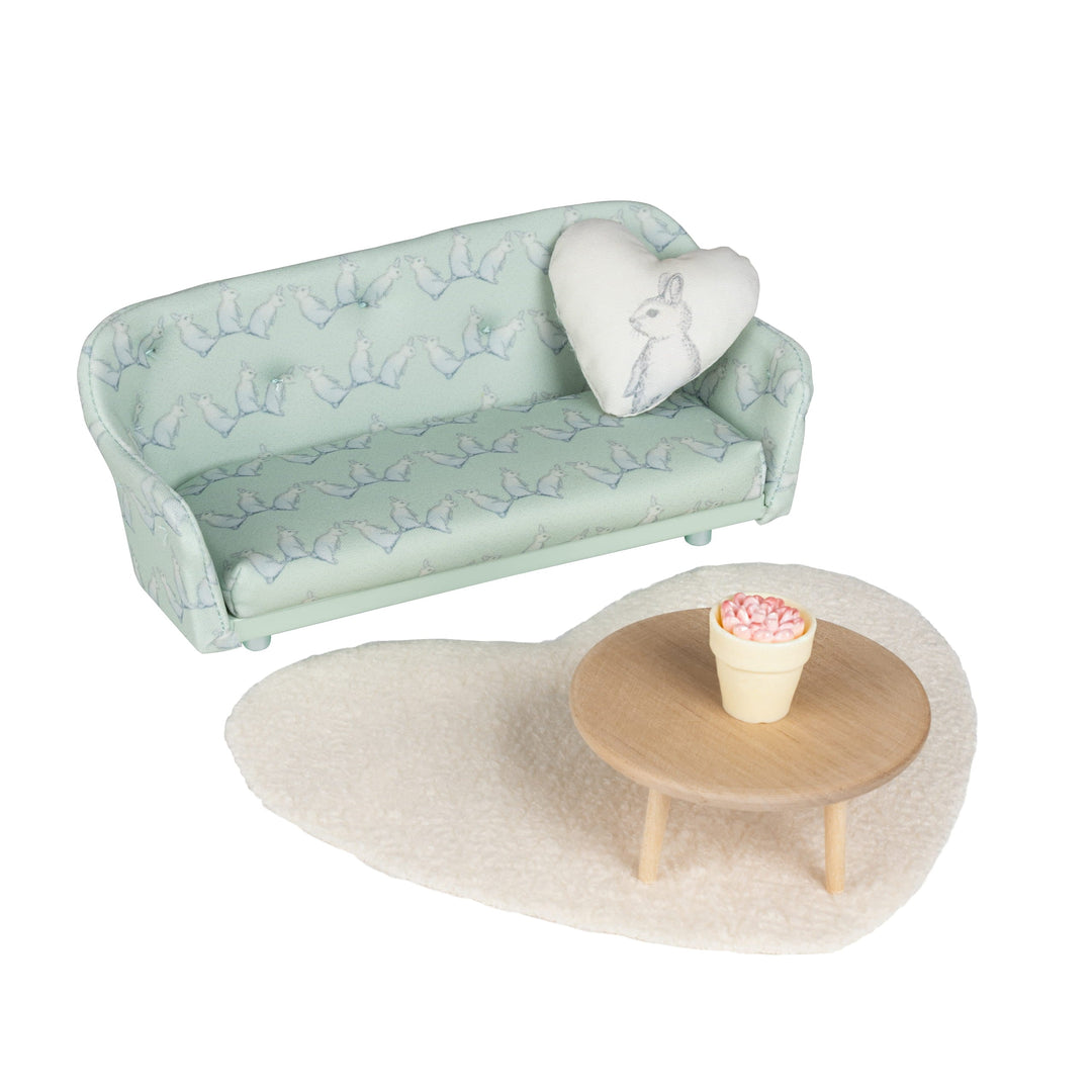 Lundby Doll House Furniture - Lounge &amp; Coffee Table Set