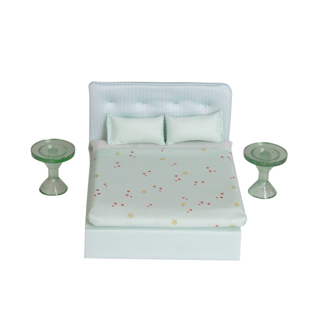 Lundby Doll House Furniture - Upholstered Bed Set