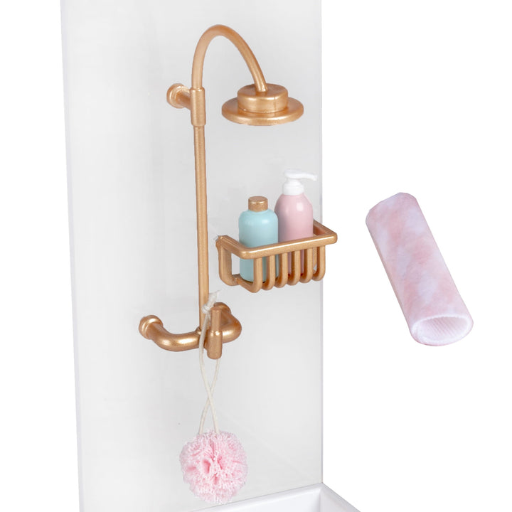 Lundby Doll House Furniture - Bathroom Shower Set