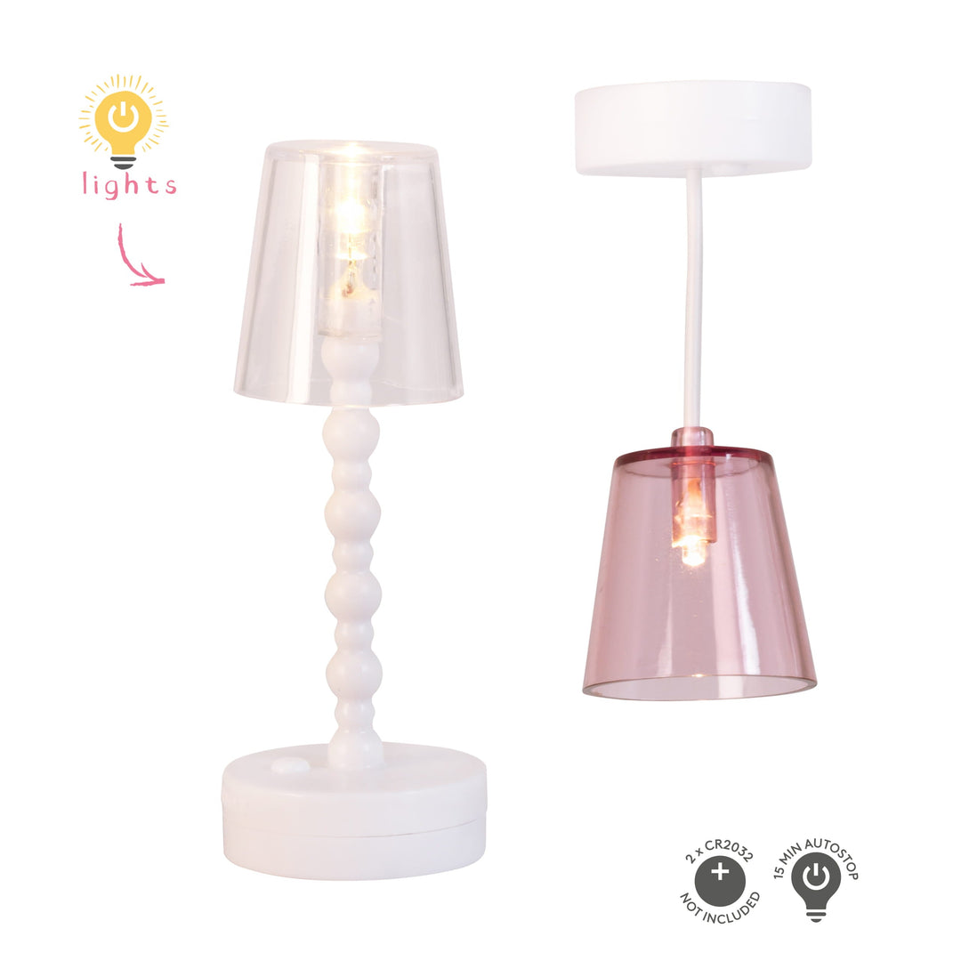 Lundby Doll House Accessories - Floor &amp; Ceiling Lamp Set, 2 pcs