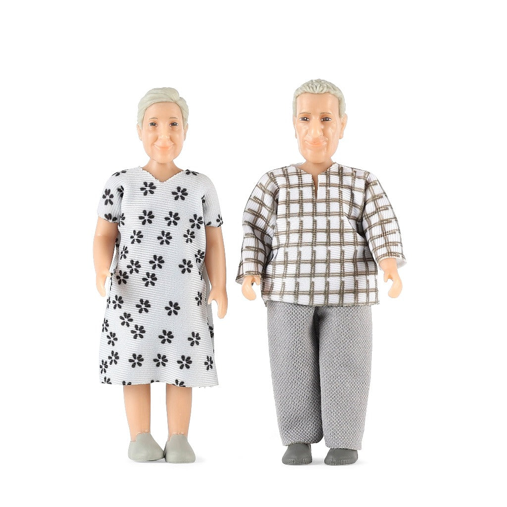 Lundby Dolls House - Jamie Dolls Elderly Couple / Grandparents