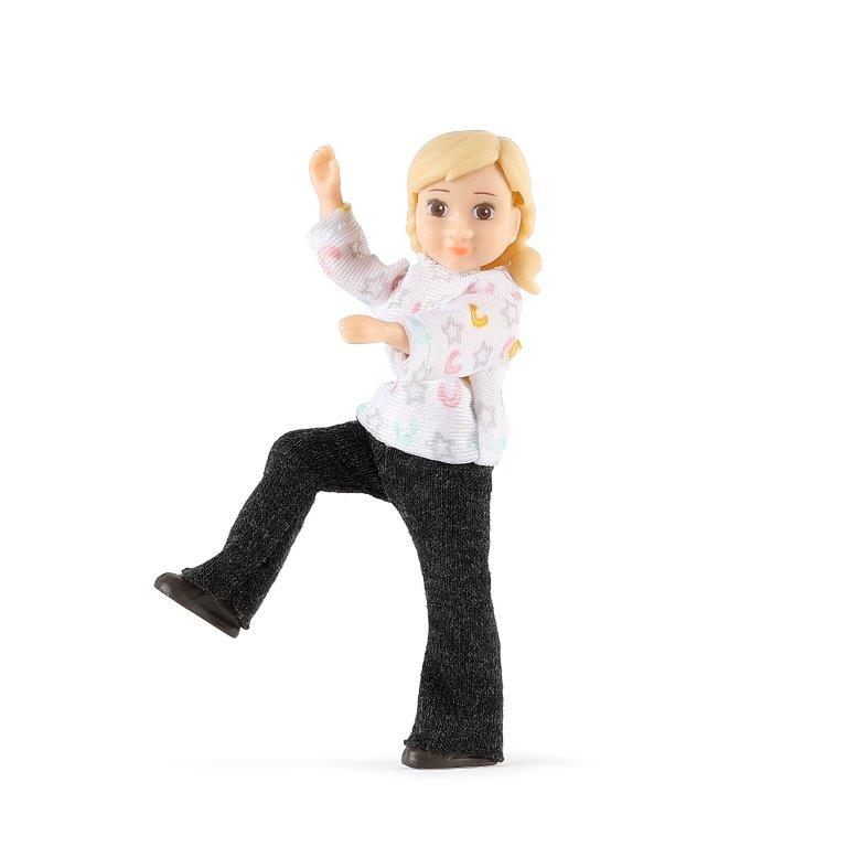 Lundby Girl and Horse with Riding Tackle