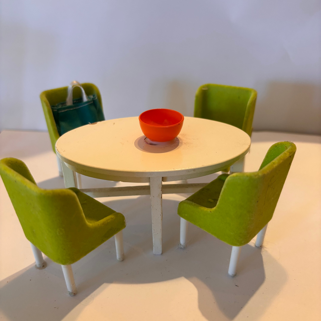 Lundby Doll House Ex-Display - Green Dinning Room Set