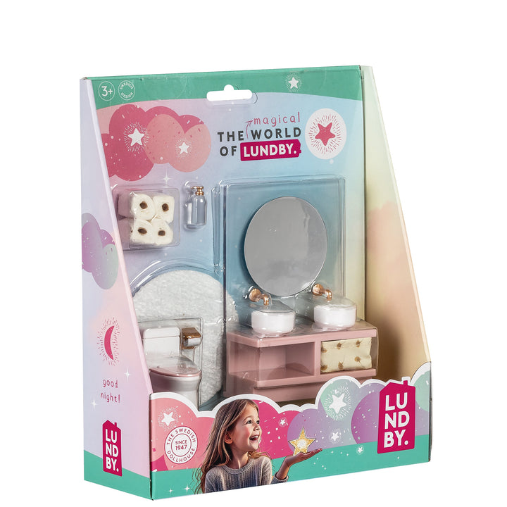 Lundby Doll House Furniture - Bathroom Washbasin &amp; Toilet Set