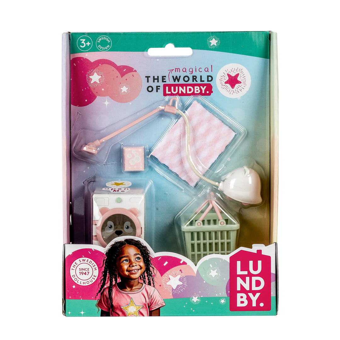 Lundby Doll House Furniture - Cleaning &amp; Laundry Set