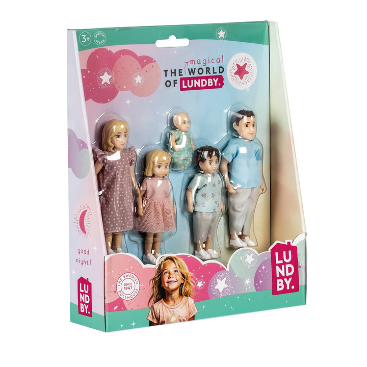 Lundby Doll House Dolls - Charlie Family Set, 5 pcs