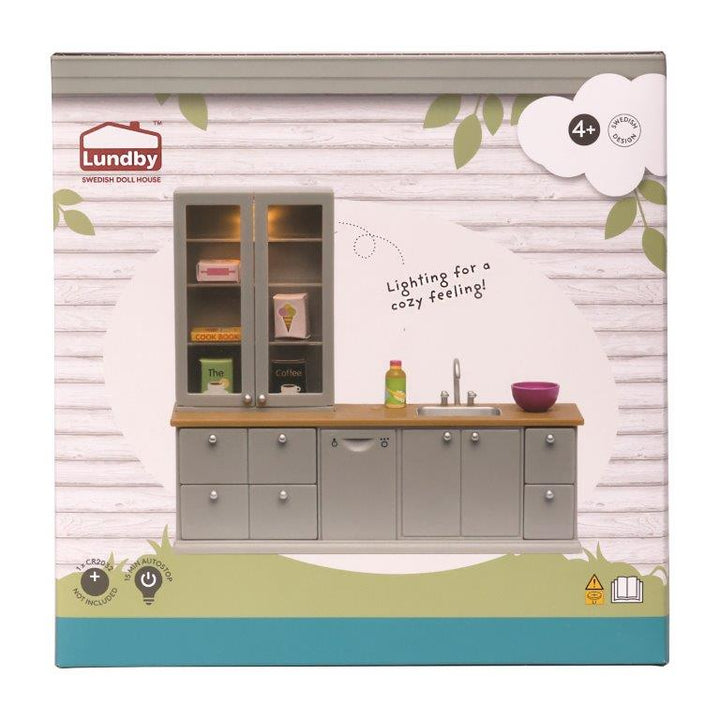 Lundby Doll House Furniture - Kitchen Counter, Sink &amp; Dishwasher Set