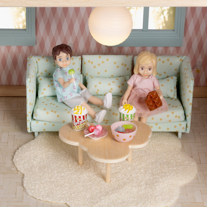 Lundby Doll House Furniture - Modular Lounge &amp; Coffee Table Set