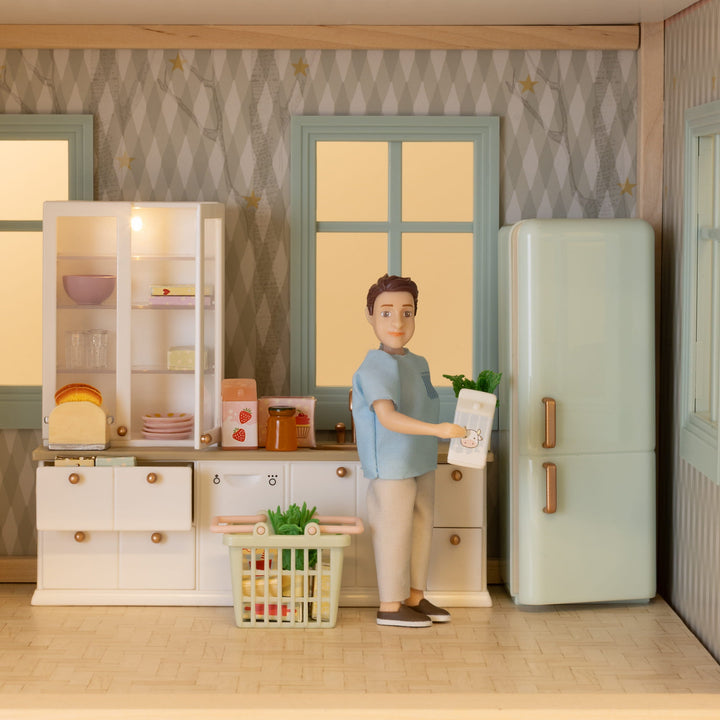Lundby Doll House Furniture - Kitchen Basin with Display Cabinet