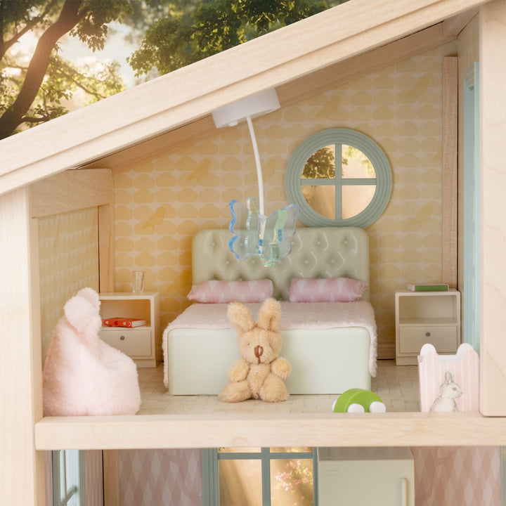 Lundby Doll House Accessories - Baby Pram &amp; Teddy Set