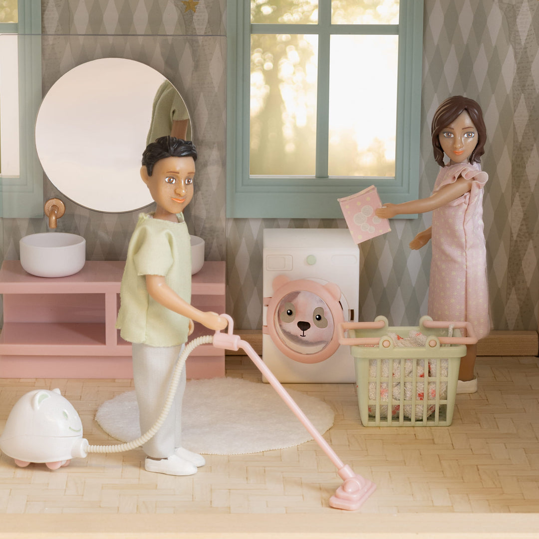 Lundby Doll House Furniture - Cleaning &amp; Laundry Set