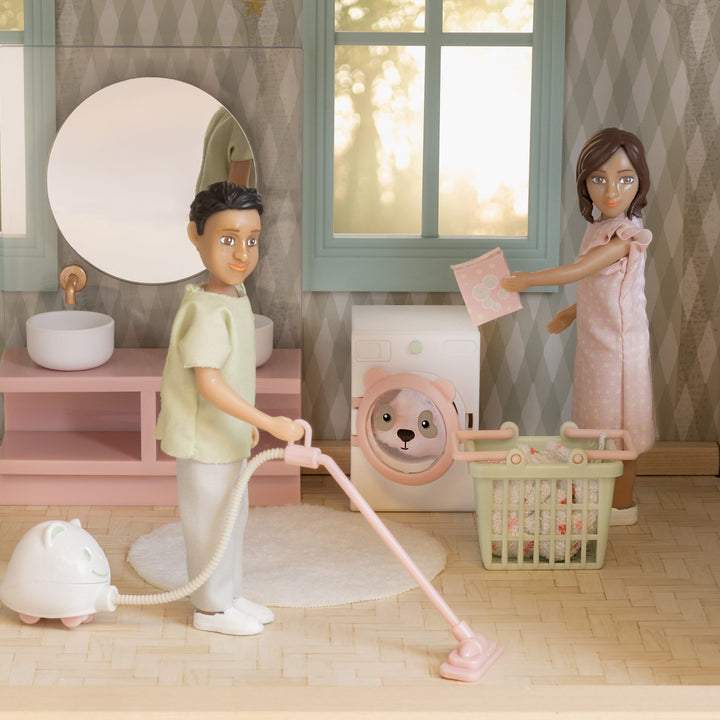 Lundby Doll House Furniture - Cleaning &amp; Laundry Set