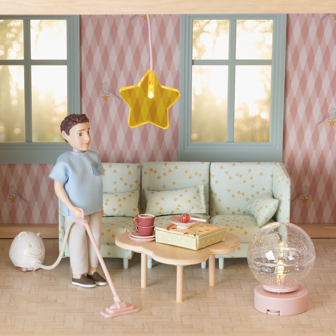 Lundby Doll House Accessories - Spotlights &amp; Floor Lamp, 2 pcs