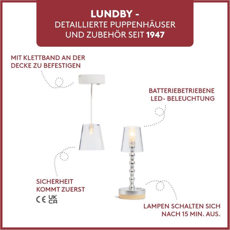 Lundby Doll House Accessories - Floor &amp; Ceiling Lamp