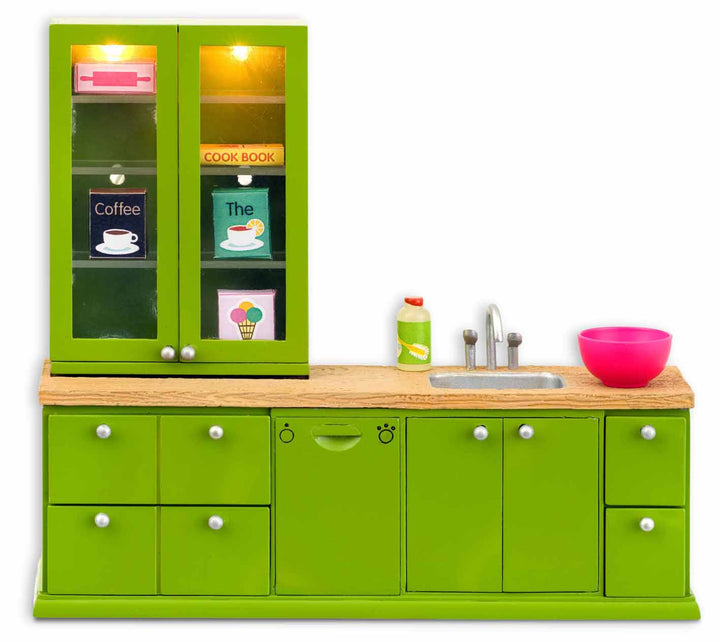 Lundby Kitchen Counter, Sink & Dishwasher