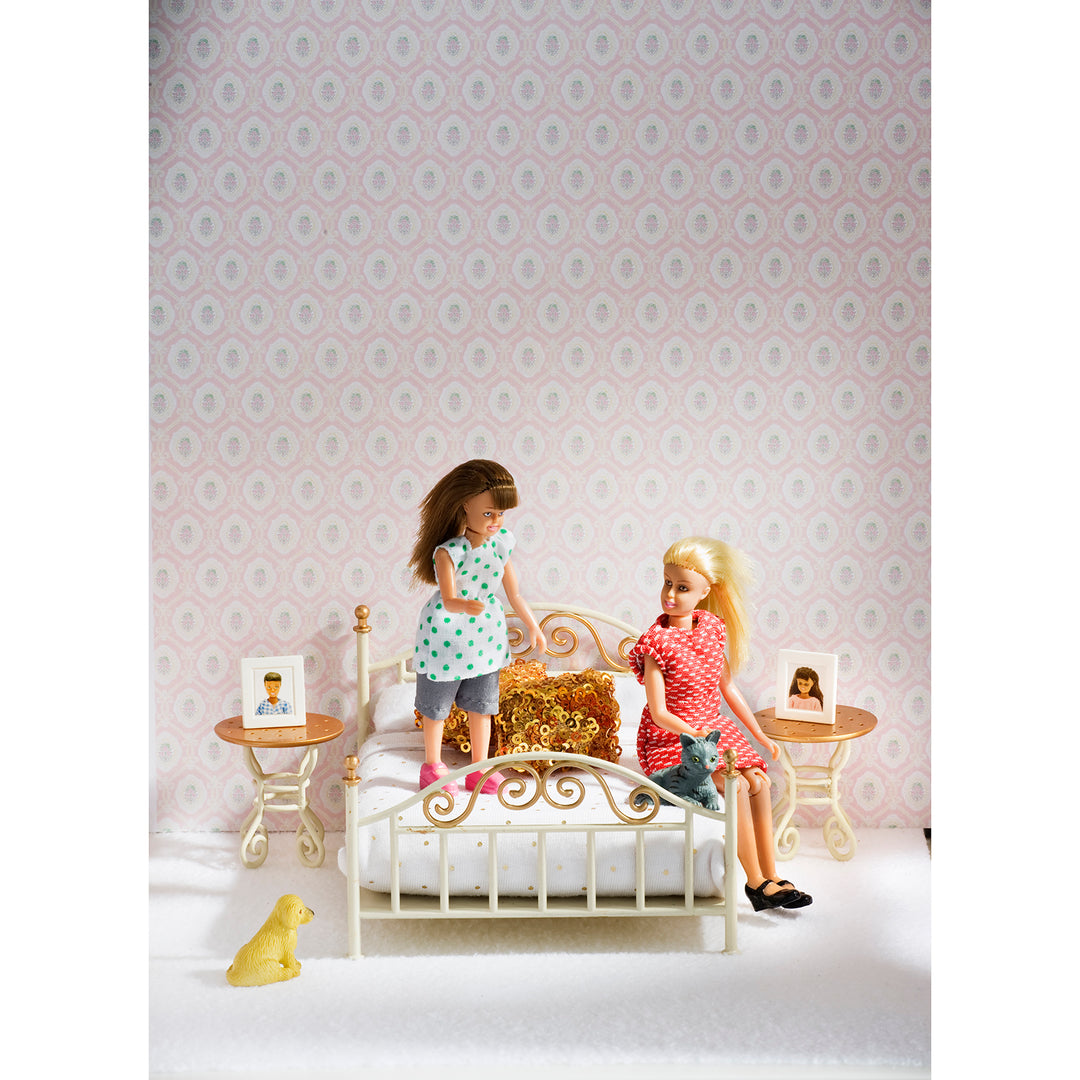 Lundby Dolls House - Bedroom Brass Set