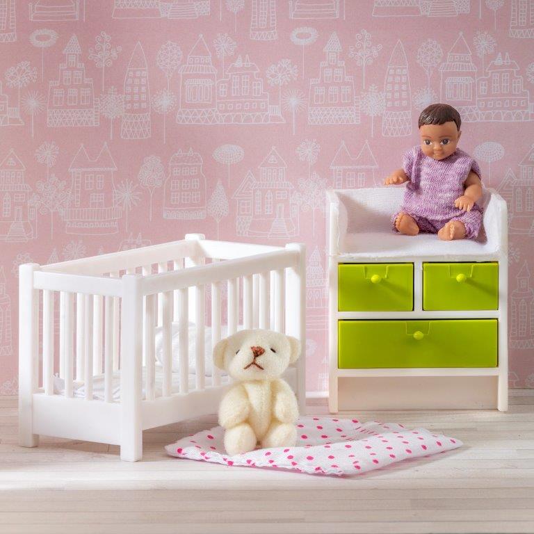 Lundby Dolls House - Baby and Nursery Set