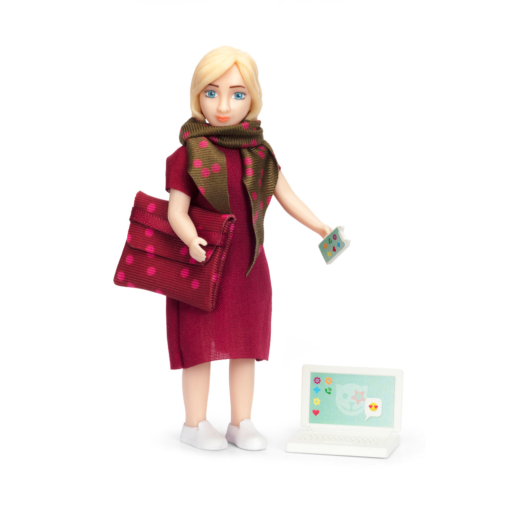 Lundby Dolls House - Doll with Computer
