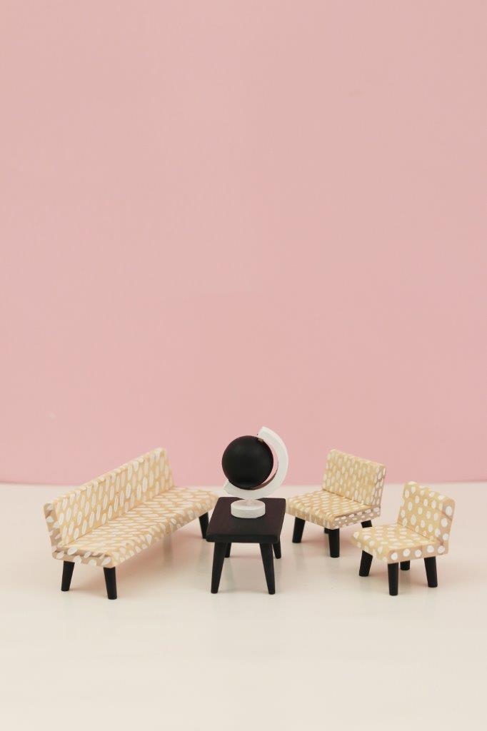 Lundby Dolls House - DIY Living Room Set