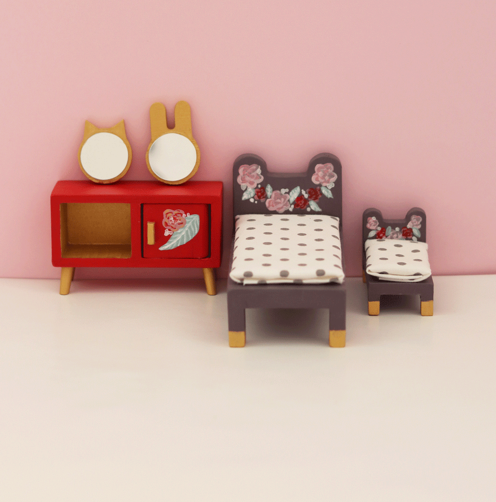 Lundby DIY Bedroom Set