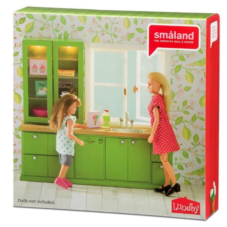 Lundby Kitchen Counter, Sink & Dishwasher