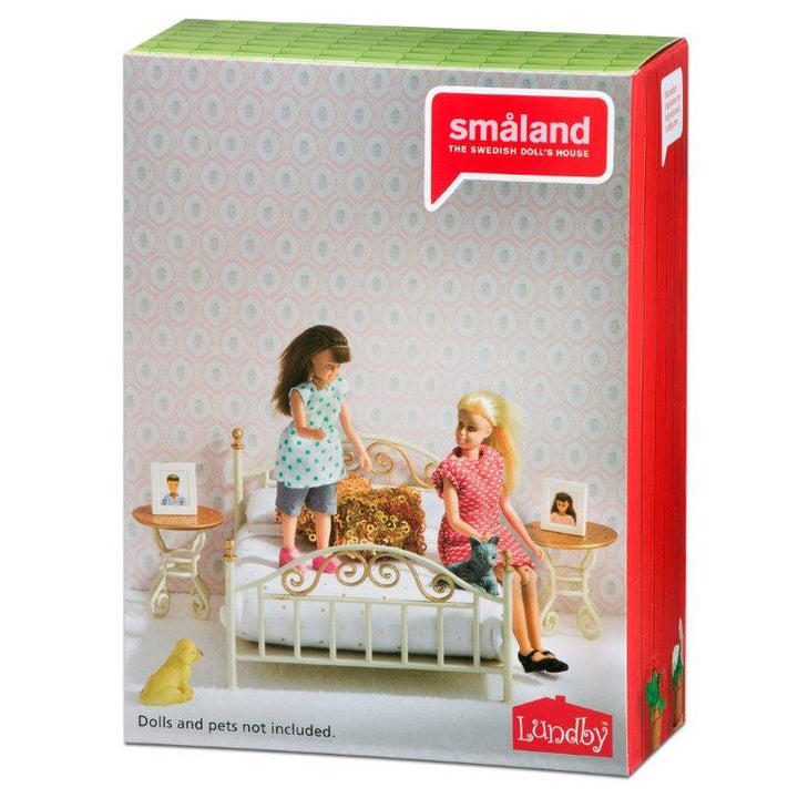 Lundby Dolls House - Bedroom Brass Set
