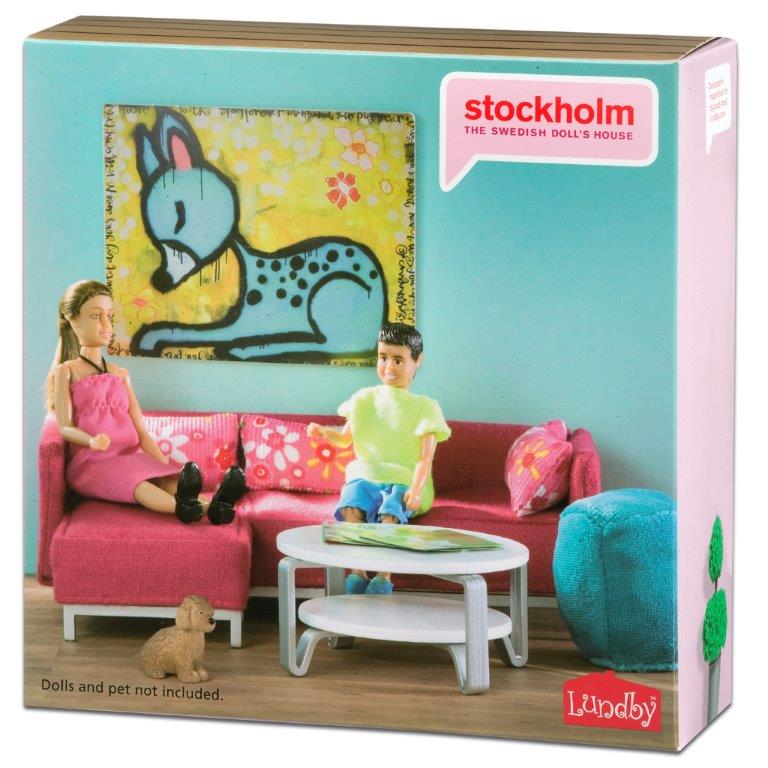 Lundby Dolls House - Stockholm Sitting Room Set